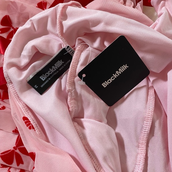 BOWS BEFORE BROS SHEER MIDAXI DRESS - Picture 4 of 4